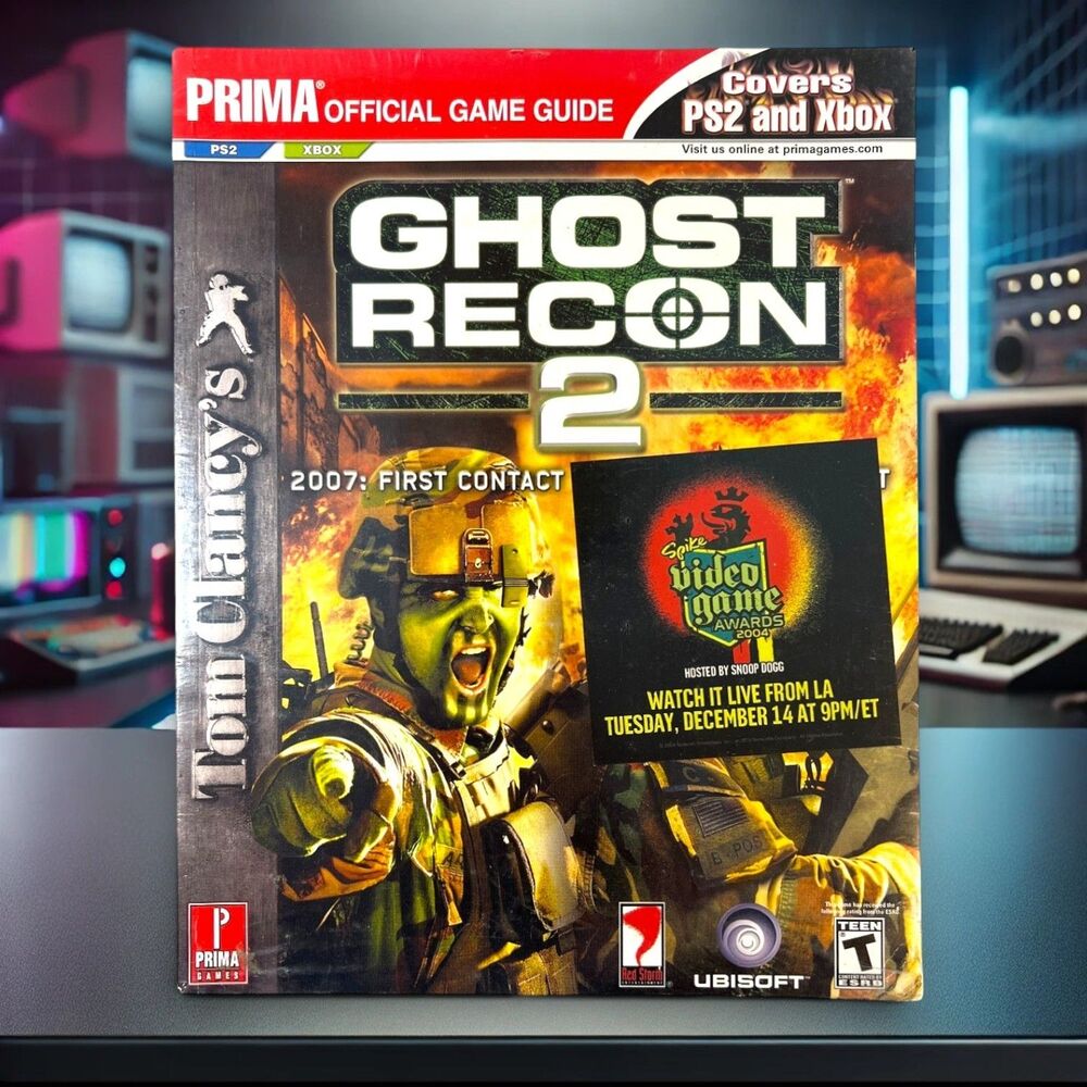 Ghost Recon 2 Official Strategy Guide PS2 Xbox Sealed